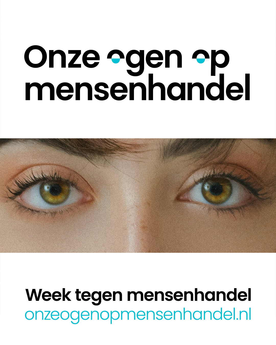 groene ogen van een vrouw met donkere wenkbrauwen